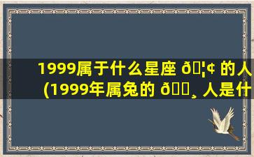 1999属于什么星座 🦢 的人(1999年属兔的 🌸 人是什么星座)